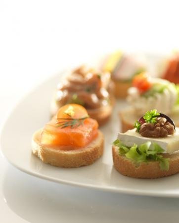 Canapés en mini-hapjes van MoMo's Catering
