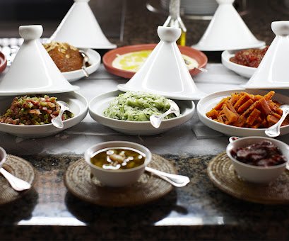 Marokkaans buffet van MoMo's Catering volledig opgesteld